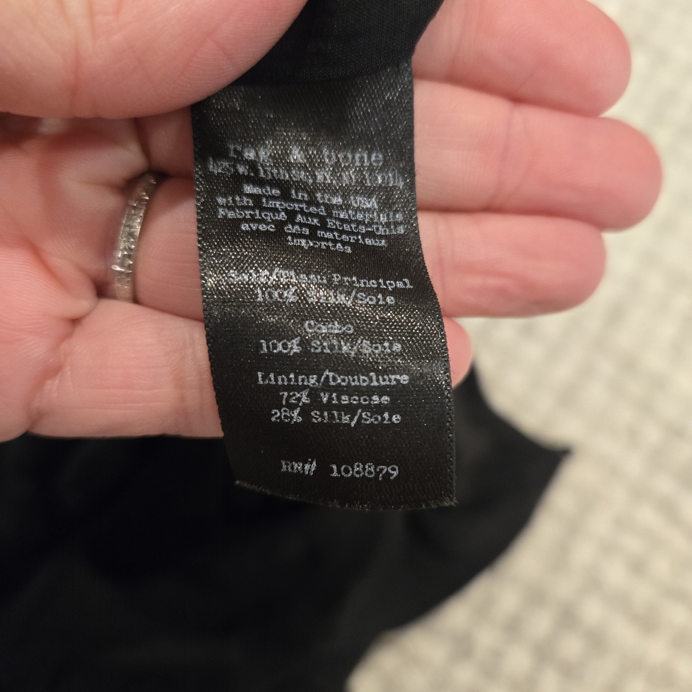 rag & bone Black Silk Camisole - Picture 3 of 3